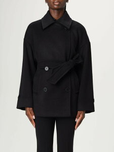 �}�b�N�X�}�[�� �X�e���f�B�I MAX MARA STUDIO �g�����`�R�[�g �R�[�g ���f�B�[�X �u���b�N Coats and trench coats 2526086081600 �֐� �������� 2025AW gi