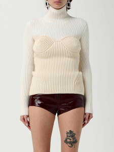 �W�����|�[���E�S���`�G JEAN PAUL GAULTIER �Z�[�^�[ �j�b�g�E�F�A ���f�B�[�X �z���C�g Knitwear 2503WPO005K001 White �֐� �������� 2025AW gi