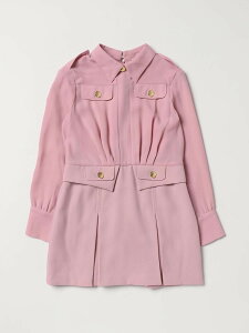 �G���U�x�b�^ �t�����L ELISABETTA FRANCHI LA MIA BAMBINA �����O�h���X �h���X �K�[���Y �s���N Long dresses EFAB488GA035 �֐� �������� 2023AW gi