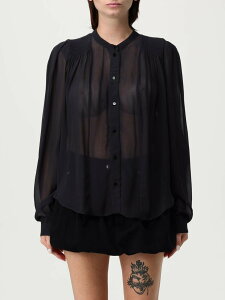 �C�U�x�� �}���� �G�g���[�� ISABEL MARANT ETOILE �V���c ���f�B�[�X �u���b�N Shirts HT0189FAC3J01E �֐� �������� 2025AW gi