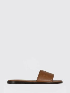 �t�F���f�B FENDI �t���b�g�V���[�Y �T���_�� �����Y �u���E�� Flat Shoes 7X1753AQXC �֐� �������� 2025AW gi