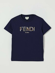 FENDI FENDI �����O�X���[�uT�V���c T�V���c �{�[�C�Y �u���[ Long sleeve t-shirts JMI4877AJ �֐� �������� 2026SS gi
