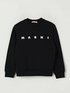 �}���j MARNI �N���[�l�b�N�W�����p�[ �j�b�g�E�F�A �{�[�C�Y �u���b�N Crew neck jumpers M01612M00V0 �֐� �������� 2026SS gi