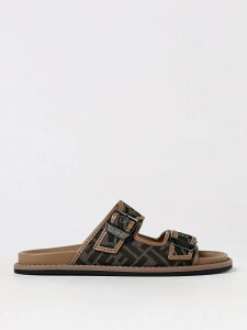 �t�F���f�B FENDI �t���b�g�V���[�Y �T���_�� �����Y Flat Shoes 7X1604AJZF �֐� �������� 2026SS gi