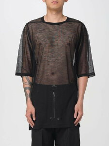 ���b�N �I�E�G���X RICK OWENS T�V���c �����Y �u���b�N T-shirts RU02E1274JWR �֐� �������� 2025AW gi