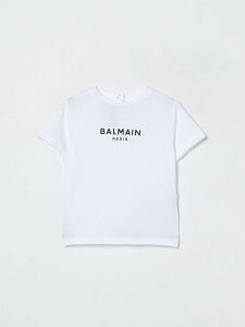 �o���}�� BALMAIN T�V���c �g�b�v�X �x�r�[���j�Z�b�N�X �z���C�g T-shirt BX8501Z3186 �֐� �������� 2025AW gi