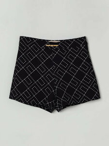 �G���U�x�b�^ �t�����L ELISABETTA FRANCHI LA MIA BAMBINA �V���[�g�p���c�@�p���c �V���[�c �K�[���Y �u���b�N Shorts EFBE0750GA023 �֐� �������� 2025AW gi