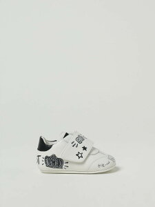 �h���`�F���K�b�o�[�i DOLCE&GABBANA �t���b�g�X�j�[�J�[ �X�j�[�J�[ �{�[�C�Y �z���C�g Flat sneakers DK0117AS827 �֐� �������� 2025AW gi
