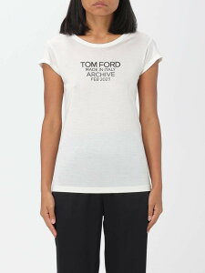 �g�� �t�H�[�h TOM FORD �|���V���c T�V���c ���f�B�[�X �z���C�g T-shirts and polo shirts TSJ559FAX835 White �֐� �������� 2023AW gi