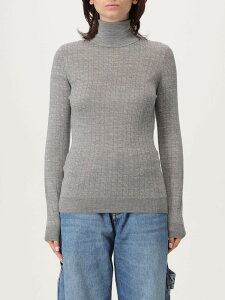 �G���U�x�b�^ �t�����L ELISABETTA FRANCHI �Z�[�^�[ �j�b�g�E�F�A ���f�B�[�X �O���[ Knitwear MK23S �֐� �������� 2025AW gi