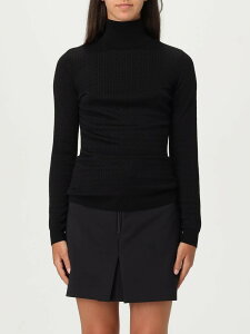 �G���U�x�b�^ �t�����L ELISABETTA FRANCHI �Z�[�^�[ �j�b�g�E�F�A ���f�B�[�X �u���b�N Knitwear MK23S �֐� �������� 2025AW gi
