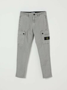 �X�g�[�� �A�C�����h STONE ISLAND JUNIOR �p���c �{�[�C�Y �O���[ Cargo trousers 3100008S0198 �֐� �������� 2025AW gi