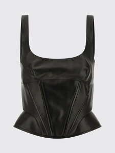 �G���}���m �V�F�����B�[�m ERMANNO SCERVINO T�V���c �g�b�v�X ���f�B�[�X �u���b�N T-shirts and tops D472L734GKH �֐� �������� 2025AW gi