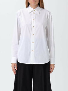 �{�b�e�K ���F�l�^ BOTTEGA VENETA �V���c ���f�B�[�X �z���C�g Shirts 838420V2H20 �֐� �������� 2025AW gi