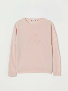 �{���|���� BONPOINT �N���[�l�b�N�W�����p�[ �j�b�g�E�F�A �K�[���Y �s���N Crew neck jumpers W05GJUK00012 Pink �֐� �������� 2025AW gi