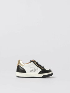 �G���U�x�b�^ �t�����L ELISABETTA FRANCHI LA MIA BAMBINA ����X�j�[�J�[ �X�j�[�J�[ �K�[���Y �z���C�g High top sneakers F1A9E03301251 �֐� �������� 2025AW gi