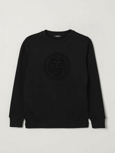 �o���}�� BALMAIN �N���[�l�b�N�W�����p�[ �j�b�g�E�F�A �{�[�C�Y �u���b�N Crew neck jumpers BX4R30Z3183 �֐� �������� 2025AW gi