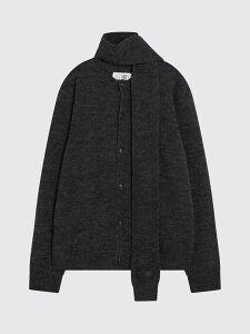 �G���G���V�b�N�X���]�� �}���W�F�� MM6 MAISON MARGIELA �Z�[�^�[ �j�b�g�E�F�A �����Y �O���[ Knitwear SH0HP0010M13140 �֐� �������� 2025AW gi