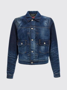 �P���]�[ KENZO �W���P�b�g �����Y �u���[ Jackets FF65DV3126I7 Blue �֐� �������� 2025AW gi
