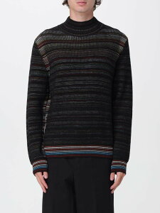 �|�[���X�~�X PAUL SMITH �Z�[�^�[ �j�b�g�E�F�A �����Y �u���b�N Knitwear M1R545ZT02827 �֐� �������� 2025AW gi