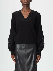 �c�C���Z�b�g TWINSET �Z�[�^�[ �j�b�g�E�F�A ���f�B�[�X �u���b�N Knitwear 252TT3440 �֐� �������� 2025AW gi