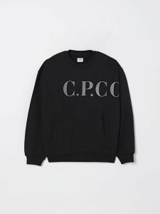 �V�[�s�[�J���p�j�[ C.P. COMPANY �N���[�l�b�N�W�����p�[ �j�b�g�E�F�A �{�[�C�Y �u���b�N Crew neck jumpers CUF01ELCA76 �֐� �������� 2025AW gi