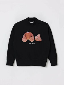 �p�[���E�G���W�F���X PALM ANGELS �N���[�l�b�N�W�����p�[ �j�b�g�E�F�A �{�[�C�Y �u���b�N Crew neck jumpers PBBA012C99FLE004 �֐� �������� 2025AW gi