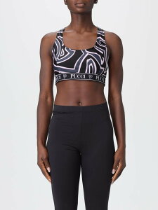 �G�~���I �v�b�` EMILIO PUCCI T�V���c �g�b�v�X ���f�B�[�X �u���b�N T-shirts and tops 5UTP555U855 �֐� �������� 2025AW gi