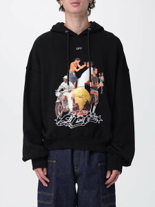 �I�t�z���C�g OFF WHITE �X�E�F�b�g�V���c �g���[�i�[ �����Y �u���b�N Sweatshirts OMBB118F25FLE001 �֐� �������� 2025AW gi