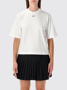 �I�t�z���C�g OFF WHITE �|���V���c T�V���c ���f�B�[�X �z���C�g T-shirts and polo shirts OWAA124F25JER001 �֐� �������� 2025AW gi