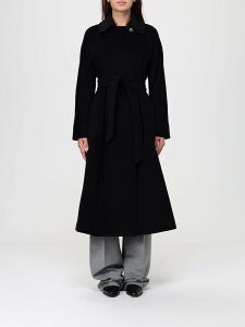 �}�b�N�X�}�[�� �X�e���f�B�I MAX MARA STUDIO �g�����`�R�[�g �R�[�g ���f�B�[�X �u���b�N Coats and trench coats 2526016082600 �֐� �������� 2025AW gi