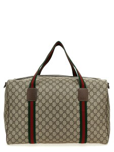 �O�b�` GUCCI �n�C�e�N�A�N�Z�T���[ �t�@�b�V�������� �����Y �x�[�W�� Hi-Tech Accessories 'GG Supreme' large travel bag 758664FACK79768 Beige �֐� �������� 2025AW ju