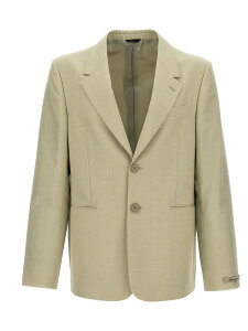 �t�F���f�B FENDI �W���P�b�g �����Y �x�[�W�� Jackets Single-breasted wool blazer FJ0798AR8TF1MTE Beige �֐� �������� 2024SS ju