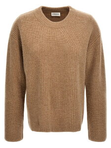 �p���V�� P.A.R.O.S.H. �Z�[�^�[ �j�b�g�E�F�A ���f�B�[�X �x�[�W�� Knitwear Cashmere sweater D540757WANT004 Beige �֐� �������� 2023AW ju