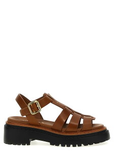 �v���_ PRADA �T���_�� ���f�B�[�X �u���E�� Sandals 'Monolith' sandals 1X923NF0557V6F0R1R Brown �֐� �������� 2025SS ju
