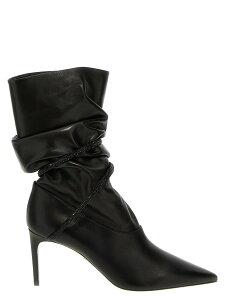 ���l �J�I���B�� RENE CAOVILLA �u�[�c ���f�B�[�X �u���b�N Boots Rhinestone nappa ankle boots C11908080NA01V050 Black �֐� �������� 2023AW ju