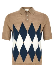 �o�����^�C�� BALLANTYNE �|���V���c �����Y �x�[�W�� Polo shirts Polo Argyle B2W02614L2094141 Beige �֐� �������� 2026SS ju