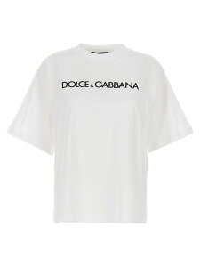�h���`�F&�K�b�o�[�i DOLCE&GABBANA �|���V���c T�V���c ���f�B�[�X �z���C�g T-shirts and polo shirts Logo T-shirt F8U10TG7H4PW0800 White �֐� �������� 2026SS ju