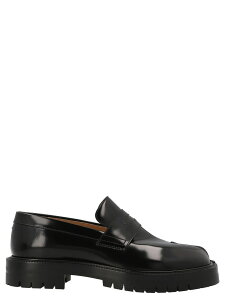 ���]�� �}���W�F�� MAISON MARGIELA ���[�t�@�[ �����Y �u���b�N Loafers 'Tabi' loafers S57WR0139P3827H8396 Black �֐� �������� 2026SS ju