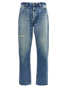 �t�B�A �I�u �S�b�h FEAR OF GOD �f�j�� �����Y �u���[ Jeans 'Straight 5 Pocket' jeans FG24FW402001DNMMEDIUMINDIGO Blue �֐� �������� 2024AW ju