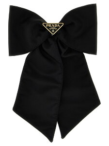 �v���_ PRADA �n�C�e�N�A�N�Z�T���[ �t�@�b�V�������� ���f�B�[�X �u���b�N Hi-tech accessories Re-Nylon hair clip 1IF1632DMIF0632 Black �֐� �������� 2025AW ju