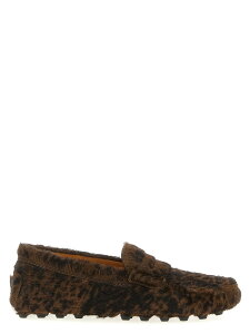 �g�b�Y TOD'S ���[�t�@�[ ���f�B�[�X �u���E�� Loafers 'Gommino Macro' loafers XXW52K00010UFZ3L57 Brown �֐� �������� 2025AW ju