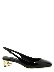 �h���`�F&�K�b�o�[�i DOLCE&GABBANA �n�C�q�[�� �p���v�X ���f�B�[�X �u���b�N High heels 'Jackie New' slingback CG0913A103780999 Black �֐� �������� 2025SS ju