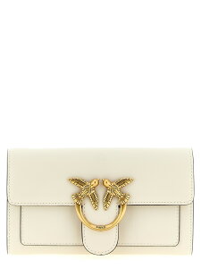 �s���R PINKO �J�[�h�z���_�[ ���z ���f�B�[�X �z���C�g Wallets and Card Holders 'Love Simply' wallet on chain 100062A0F1Z14Q White �֐� �������� 2026SS ju