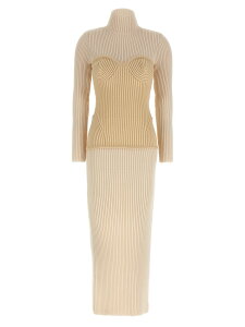 �W�����|�[���E�S���`�G JEAN PAUL GAULTIER �����s�[�X �h���X ���f�B�[�X �x�[�W�� Dresses Corset dress 2503WDR005K0010103 Beige �֐� �������� 2025AW ju