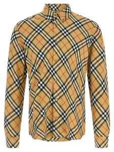 �o�[�o���[ BURBERRY �V���c �����Y �x�[�W�� Shirts 'Roan' shirt 8115497SANDIPCHECK Beige �֐� �������� 2025AW ju