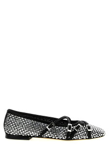 �}�b�n&�}�b�n MACH & MACH �t���b�g�V���[�Y �t���b�g�V���[�Y ���f�B�[�X �u���b�N Flat Shoes 'Crystal Net' ballet flats R25S092710NETB17BLACK Black �֐� �������� 2025SS ju