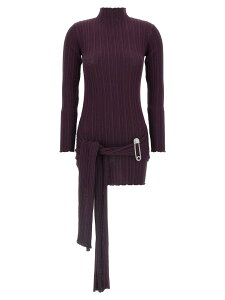 �W�E�[�b�y�f�B�����r�g GIUSEPPE DI MORABITO �����s�[�X �h���X ���f�B�[�X �p�[�v�� Dresses Jewel brooch dress 05FWKND3390535720 Purple �֐� �������� 2025AW ju