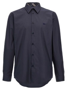 �o�[�o���[ BURBERRY �V���c �����Y �u���[ Shirts Logo embroidery shirt 8105133INDIGO Blue �֐� �������� 2025SS ju