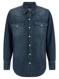 �A�[ �y�[ �Z�[ A.P.C �V���c ���f�B�[�X �u���[ Shirts 'Western' shirt COHMEF12644IAL Blue �֐� �������� 2026SS ju